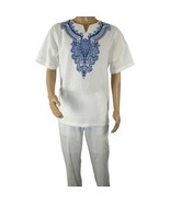 Mens 2pc Stacy Adams leisure suit Linen Cotton With Embroidery 3670 Whit... - €103,88 EUR Mens 2pc Stacy Adams leisure suit Linen Cotton With Embroidery 3670 Whit... - €103,88 EUR