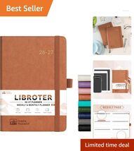 Compact 2026-2027 Leather Planner - Perfect Daily Organizer with Elastic... - $32.62