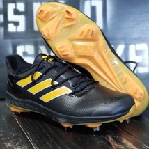 Adidas Adizero Afterburner 8 Metal Baseball Cleats Black Yellow H00974 M... - $79.48