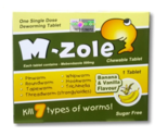 12 BOX M-Zole Deworming Banana &amp; Vanilla Flavor candy Tablet Kill 7 Type... - £39.27 GBP