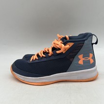 Under Armour GPS Jet 2018 Boys Blue Orange Mid Top Athletic Shoes Size U... - $39.59