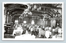 RPPC Lodge Dining Room Interior Jasper National Park Alberta Canada Postcard M16 - £9.29 GBP