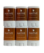 6X Native Limited Edition Spiked Eggnog  Deodorant Mini Travel Size .35 ... - £15.76 GBP