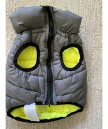 Yellow Gray Size Small Reversible Dog Puffer Jacket Sydney & Co - $15.00