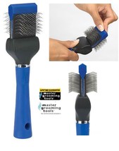 Master Grooming Tools PET Extra-Firm Single Wide FLEXIBLE SLICKER BRUSH ... - $14.99
