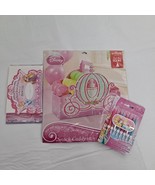 Princess Birthday Party Pack Snack Caddy 8 Candles Invites Thank You Cards - £11.76 GBP