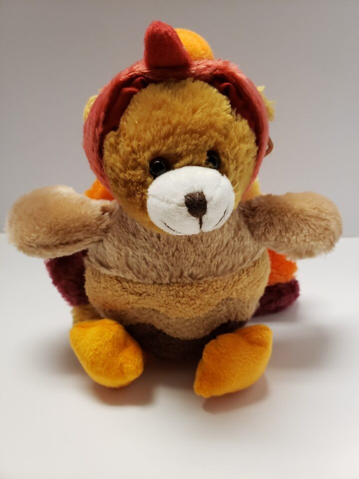 Primary image for Plush Bear with Turkey Outfit - March of Dimes with tag – 8 Inches