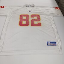 Vintage Reebok Dante Hall Kansas City Chiefs NFL Football Jersey #82 White 2XL image 15