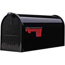 Gibraltar Mailboxes Elite Medium Capacity Galvanized Steel Black, Post-M... - $36.45