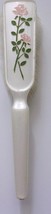 Vintage Medium Bristle Handpainted White Ladies Hair Brush - $75.95 MXN