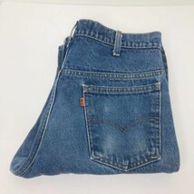 Vintage Levis Orange Tab Bootcut Stone Wash Made In USA Blue Jeans 34x32... - $49.40