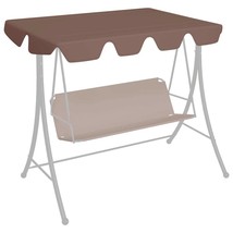 Replacement Canopy for Garden Swing Brown 150/130x105/70 cm - £17.80 GBP