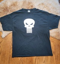 Vintage 2000 Marvel Comic PUNISHER Black XL Graphic T Shirt Delta Pro Weight Tag - £79.12 GBP