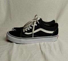 Vans Old School - Mens 5.5 Women 7 Shoes Black Canvas Skateboard Sneakers 507698 - £19.46 GBP