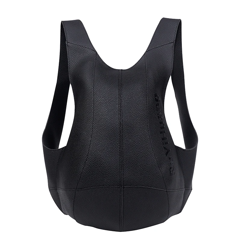 K for man women leather bagpack black anti theft backpacks unisex mochilas casual large thumb200