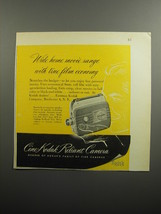 1951 Cine-Kodak Reliant Camera Ad - Wide home movie range with true film economy - £14.48 GBP