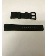 Bulova Men&#39;s 98B142 Black Rubber Band Watch Strap Black Buckle Replaceme... - $79.99