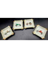 VTG Royal Crown Porcelain ANTIQUE CAR DESIGN GOLD GILT ASHTRAYS Ashtray - $28.47 CAD