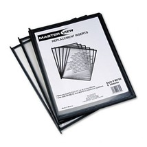 Martin Yale MVS6, MasterView Modular System Replacement Sleeves, Black - £24.71 GBP