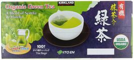 Kirkland Signature Organic Green Tea, 1.5 g, 100-count - $27.39