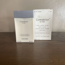 Vtg Calvin Klein Contradiction After Shave Relief Balm For Men -6.7OZ/200ML - £31.41 GBP