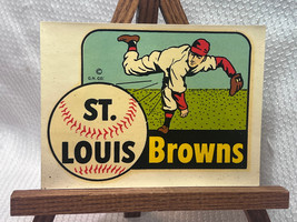Pre 1953 St. Louis Browns Baseball Goldfarb Novelty Co. Auto Luggage Tra... - £79.09 GBP