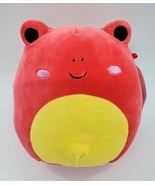 Squishmallows Obu Tree Frog Yellow Red Kellytoy Plush 8&quot;  Stuffed Toy HTF - $16.99