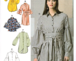 Vogue V9299 Misses 6 to 14 Casual Tops and Belt Uncut Sewing Pattern - £16.19 GBP
