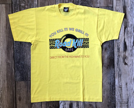 Vintage T-Shirt Road Kill Cafe Screen Stars Best Tag Single Stitch Yellow Size L - £39.21 GBP