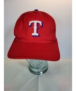 Texas Rangers Embroidered Logo Genuine Merchandise Red Baseball Hat Cap - £9.95 GBP