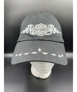 Harley Davidson Women&#39;s Hat Embellished Studs Black Silver Cap Motorcycle - £13.69 GBP