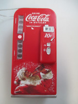 Coca-Cola Kurt S Adler Vending Machine Santa Holiday Christmas Ornament - £6.23 GBP