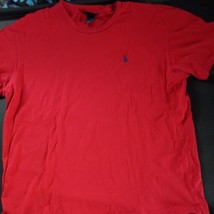 Vintage Late 90&#39;s early Y2K Polo Ralph Lauren Shirt Large Red Single Sti... - $21.74