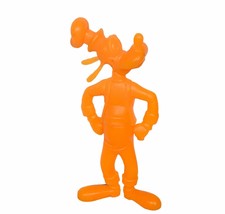 Louis Marx Toys Walt Disney figurine vtg 1960s RARE 6&quot; Neon Orange Goofy... - $29.65