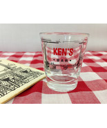 Ken&#39;s Bar Shot Glass With Coaster - $8.80