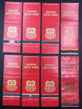 Lot of 8 VTG UP Union Pacific Railroad Red w/ Gold Lettering Matchbook C... - £7.44 GBP