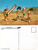 USA New Mexico Gallup Native American Dancers Buffalo Horns Vintage Postcard - £7.44 GBP