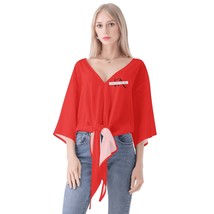 Red V-neck Streamers Top - £29.47 GBP