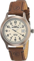 Timex T49870 Men&#39;s Expedition Metal Field Brown Leather Strap Watch - £41.06 GBP