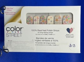 Color Street Nail Polish Strips Daisy Check Long Lasting 16 Pack FDG396 - $8.90