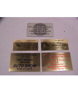 WALTER P CHRYSLER 300 CLUB VINTAGE CAR SHOW DASH PLAQUES COLUMBIA SPORTS... - $50.54 CAD