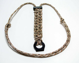 Adj. Fire Starter Necklace With Xtra Camo Fish &amp; Fire 550 Paracord Survi... - £8.29 GBP
