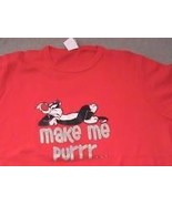 Sylvester the Cat on a Women&#39;s, new Red 26/28w tee shirt  - $399.76 MXN