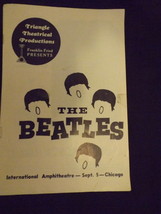 Beatles International Amphitheatre SEPT 5, 1964 Chgo Playbill–ORIGINAL–L... - £96.15 GBP