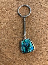 Beautiful Abalone Shell Pendant Keychain - $8.20