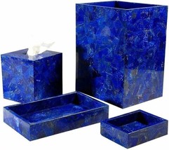 Lapis Stone Luxury Bathroom Set vanity Top with 4 Pcs Accessories Unique... - $2,024.49 CAD