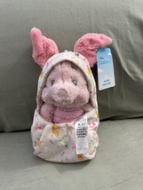 Disney Parks Baby Piglet in a Hoodie Pouch Blanket Plush Doll New image 10