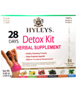 HYLEYS 28 Day Detox Kit Tea (Detox &amp; Sleep) Drink Hot or Cold 6 Flavors ... - $25.94