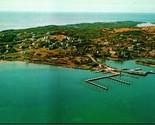 Aerial Air View Of Cuttyhunk Island Cape Cod MA UNP Chrome Postcard A2 - $8.87