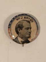 William Jennings Bryan 1896 Campaign Pin Button Antique Political Sweet Caporal - $49.49